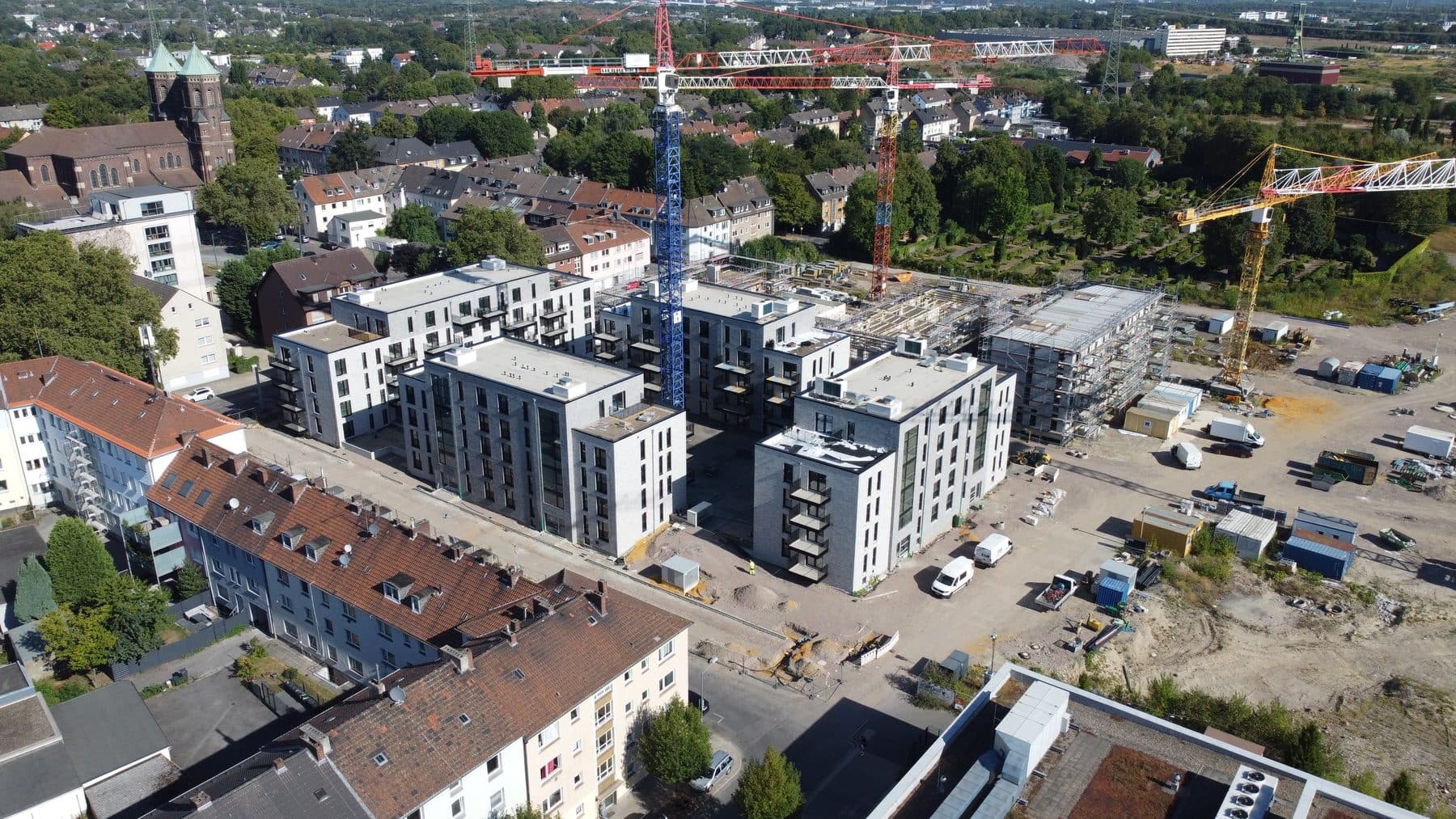 Luftbild der Projektentwicklung in Bottrop