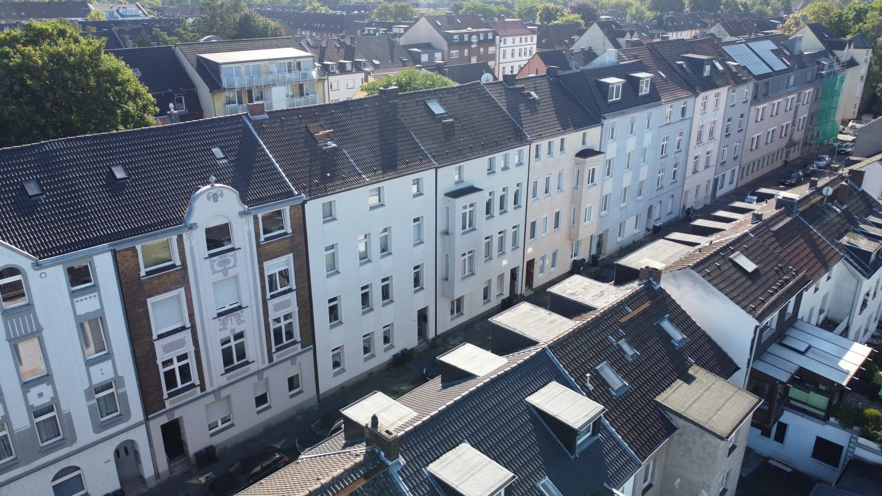 Luftbild der Wohnanlage in Duisburg-Wedau