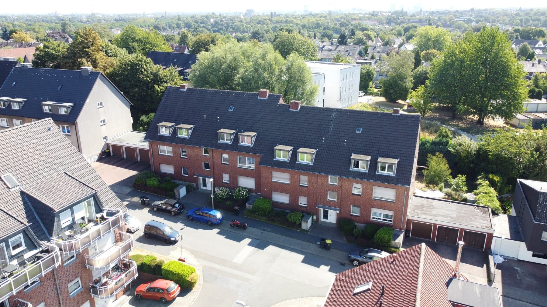 Luftbild der Wohnanlage in Essen-Borbeck