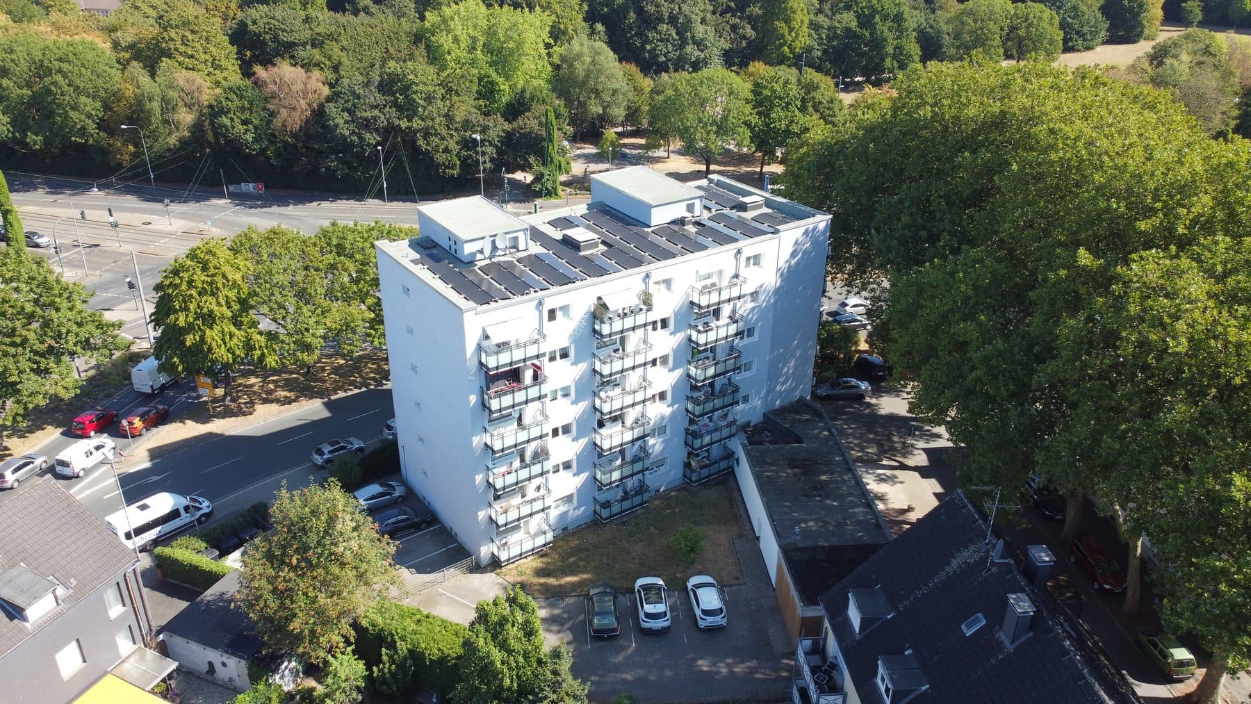 Luftbild der Wohnanlage in Essen-Frintrop