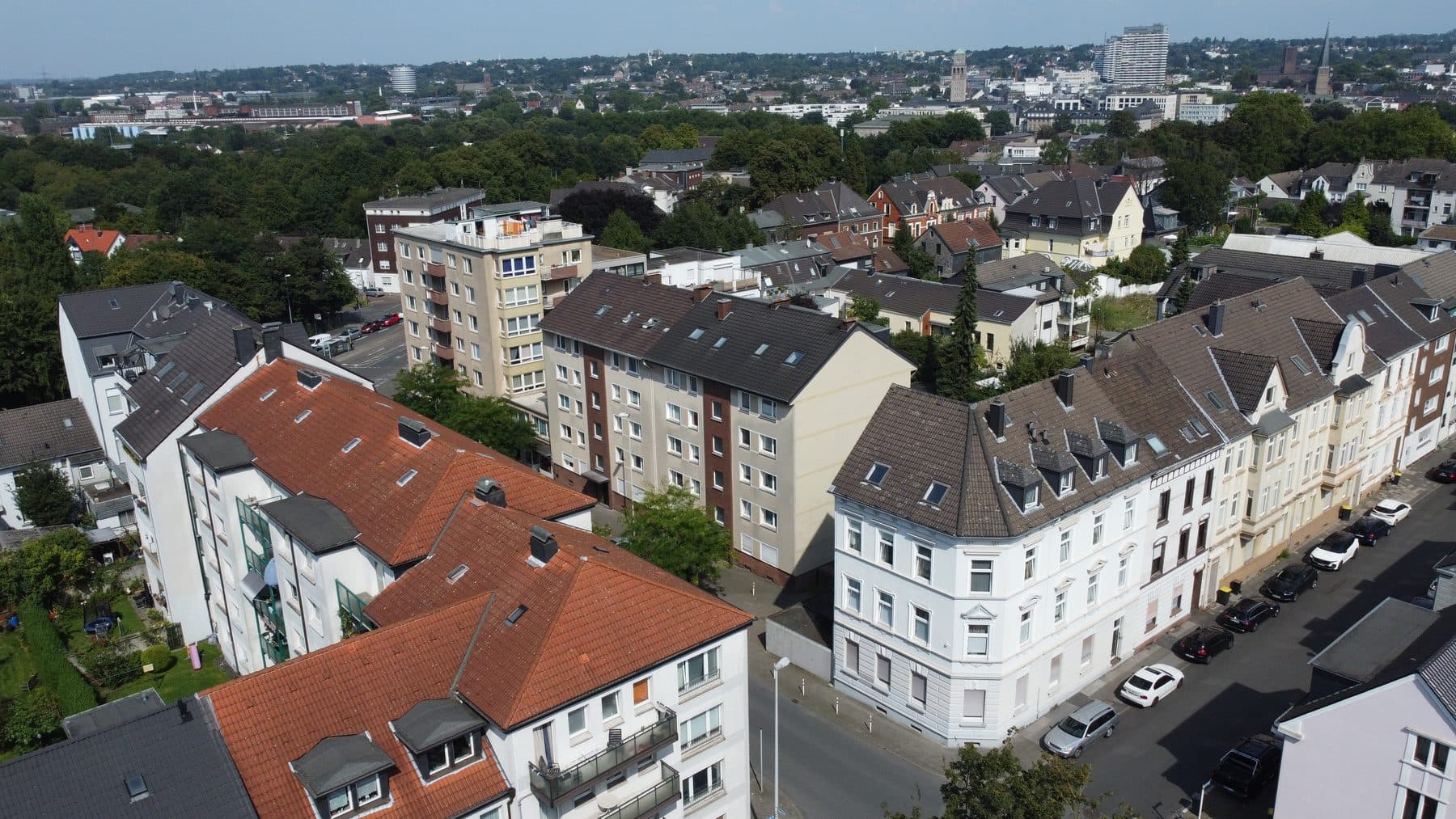 Luftbild der Wohnanlage in Mülheim a. d. Ruhr-Broich