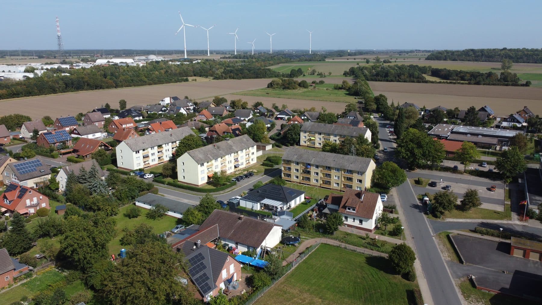Luftbild der Wohnanlage in Sehnde-Niedersachsen